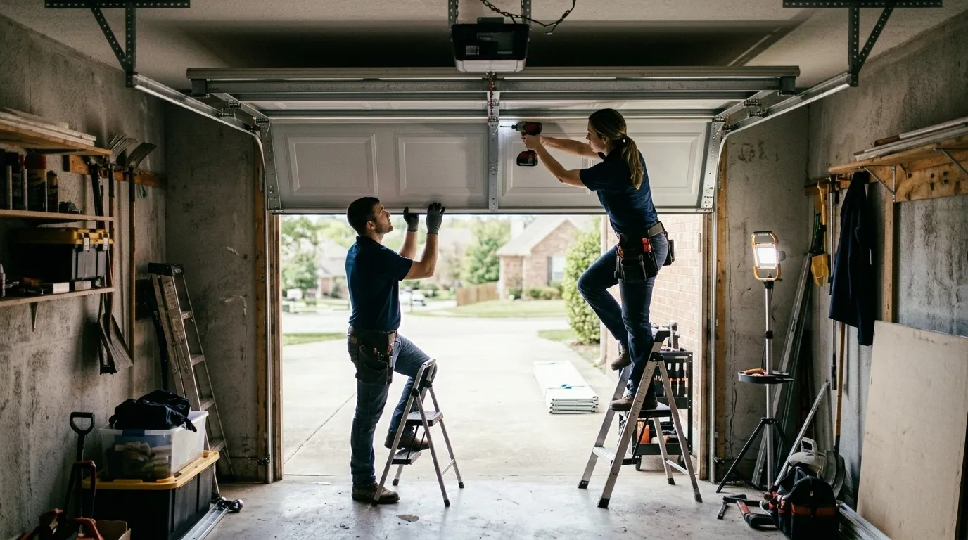 Garage door service in Hendersonville, NC